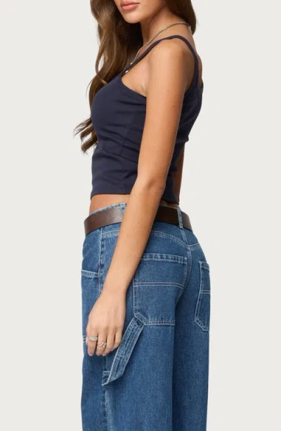 Edikted Basic Babe Crop Stretch Cotton Camisole In Multi