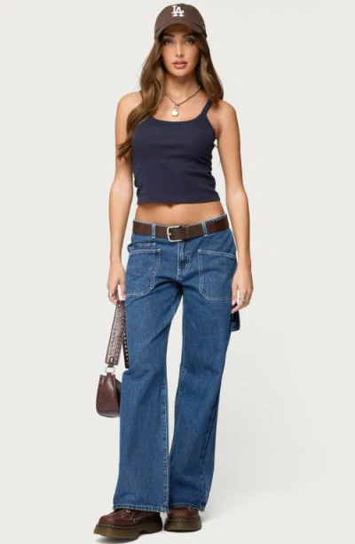 Edikted Basic Babe Crop Stretch Cotton Camisole In Multi