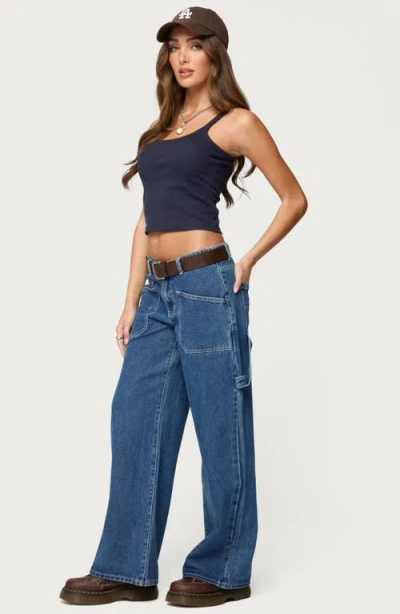 Edikted Basic Babe Crop Stretch Cotton Camisole In Multi