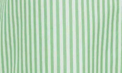 Foxcroft Jodie Stripe Cotton Button-up Shirt In Green