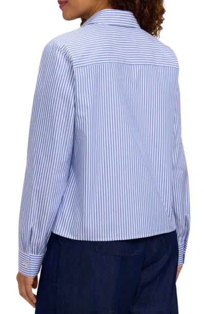 Foxcroft Jodie Stripe Cotton Button-up Shirt In Multi