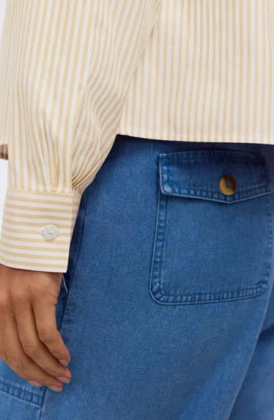 Foxcroft Jodie Stripe Cotton Button-up Shirt In Multi