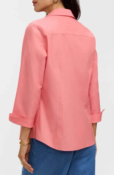 Foxcroft Taylor Fitted Non-iron Shirt In Pink