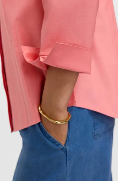 Foxcroft Taylor Fitted Non-iron Shirt In Pink