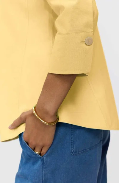 Foxcroft Paityn Non-iron Cotton Shirt In Yellow