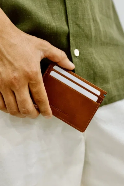 Bluebonnet The Toscano Italian Leather Card Wallet In Brown