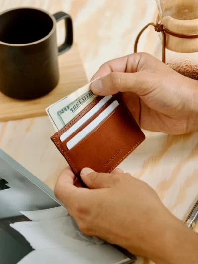 Bluebonnet The Toscano Italian Leather Card Wallet In Brown