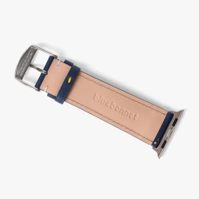 Bluebonnet Le Petit Prince Italian Leather Apple Watch Band In Blue