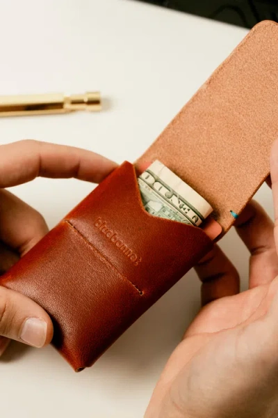 Bluebonnet The Companion Origami Pocket Wallet In Brown