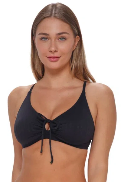 Sunsets Kauai Keyhole Bikini Swimsuit Top In Black