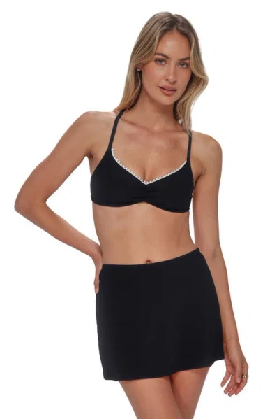 Swim Systems Bree Cover-up Mini Skirt In Black