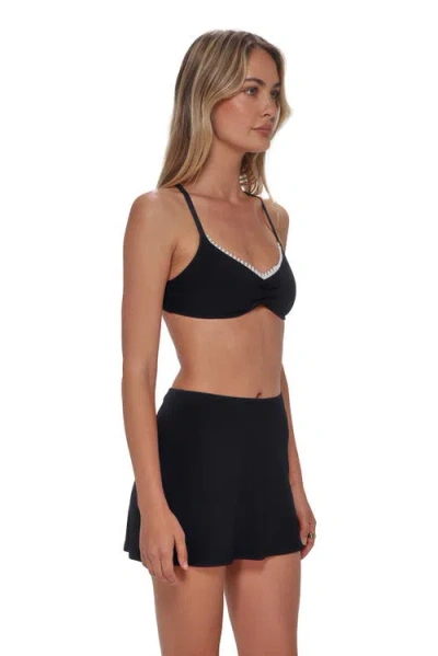 Swim Systems Bree Cover-up Mini Skirt In Black