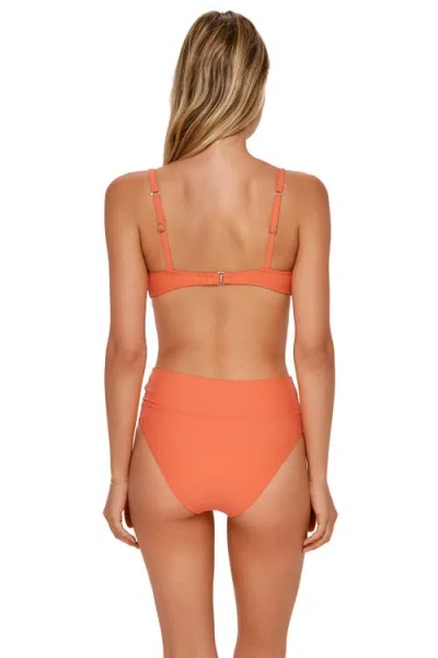 Swim Systems Laura Fold Over Bikini Swim Bottoms In Orange
