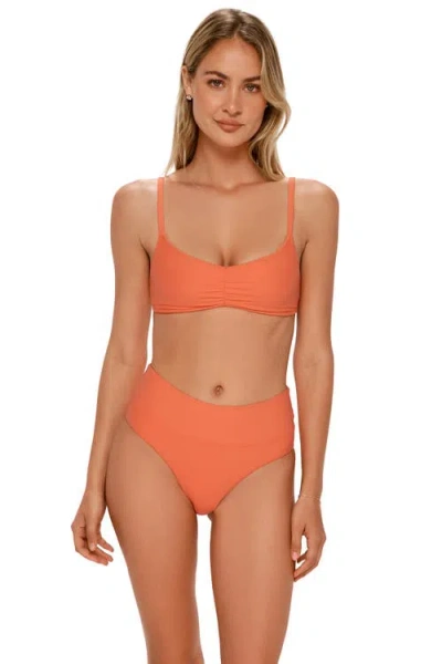 Swim Systems Laura Fold Over Bikini Swim Bottoms In Orange