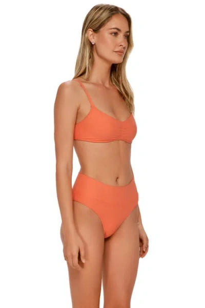 Swim Systems Laura Fold Over Bikini Swim Bottoms In Orange