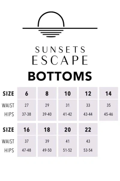 Sunsets Laguna Swim Short Bottoms In Purple