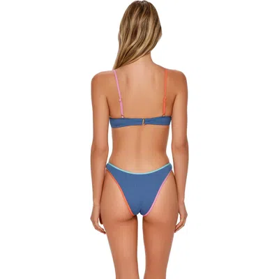 Swim Systems Dani Scoop Bikini Swim Bottoms In Blue