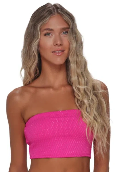 Pacifica By Sunsets Shellie Tube Top Bikini Swimsuit In Pink