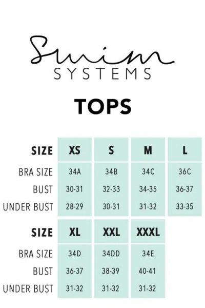 Swim Systems Mila Triangle Bikini Swimsuit Top In Multi