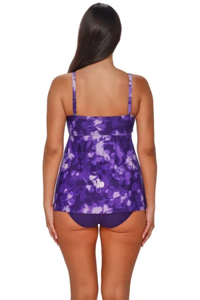 Sunsets Escape Molly Bandeau Tankini Swimsuit Top In Multi
