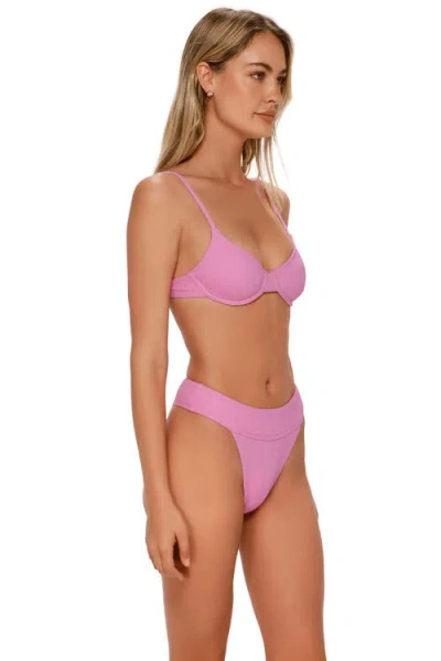 Swim Systems Byron High Waist Bikini Swim Bottoms In Pink