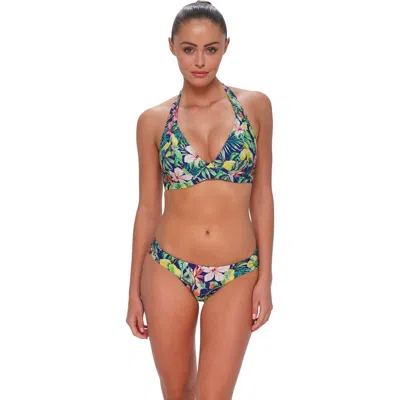 Sunsets Muse Halter Bikini Swimsuit Top In Multi