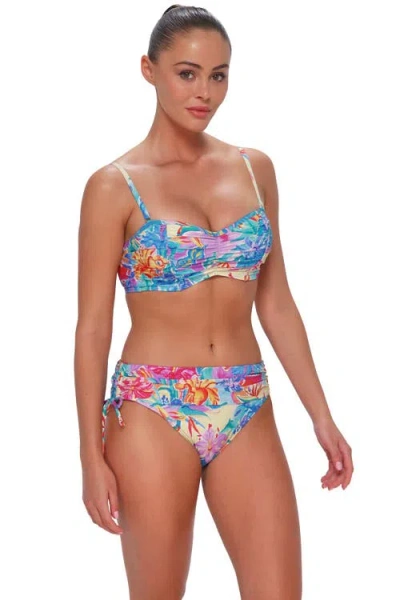 Sunsets Loretta Bandeau Bikini Swimsuit Top In Multi
