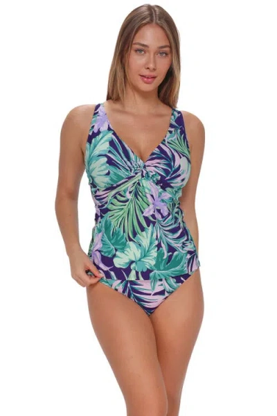 Sunsets Forever Tankini Swimsuit Top In Multi