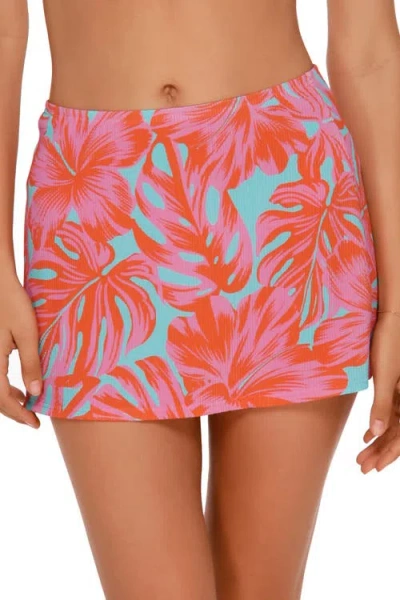 Swim Systems Bree Cover-up Mini Skirt In Multi