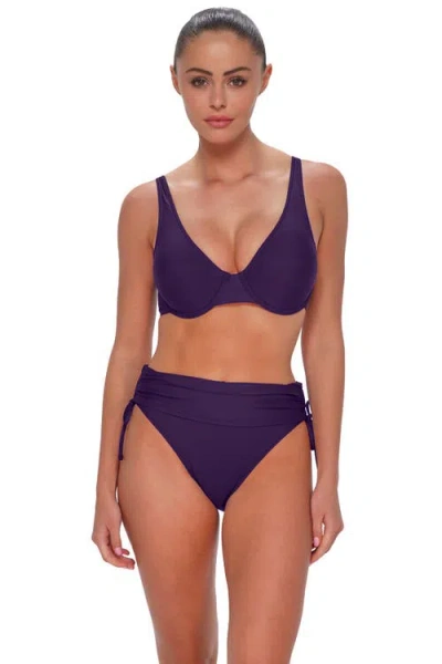 Sunsets Darci High Waist Bikini Swim Bottoms In Purple