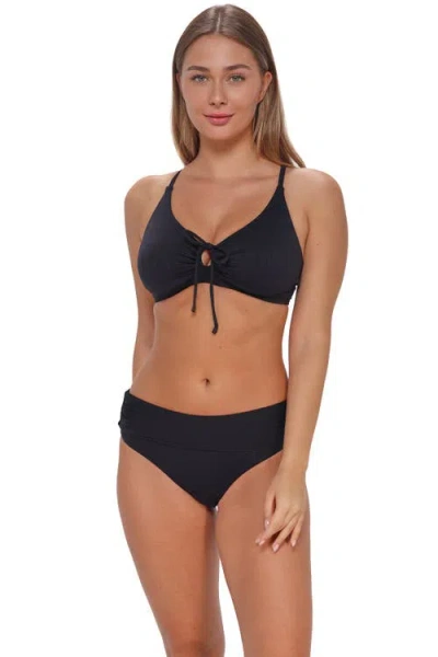 Sunsets Kauai Keyhole Bikini Swimsuit Top In Black