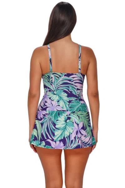 Sunsets Escape Sienna Swim Dress In Green