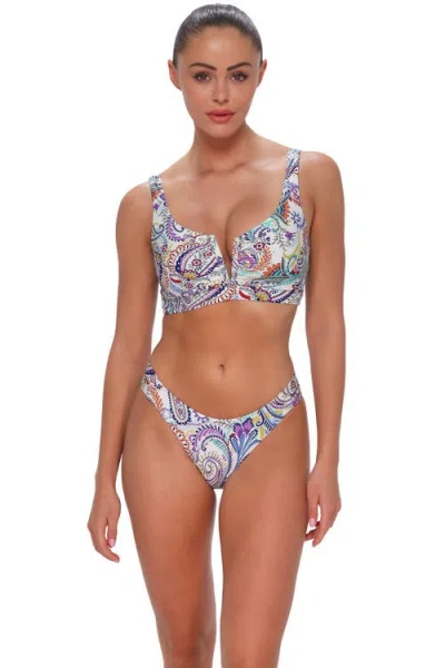 Sunsets Vienna V-wire Bikini Swimsuit Top In Multi
