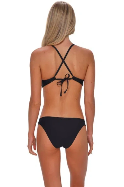 Sunsets Dora Double Tab Bikini Swim Bottoms In Black