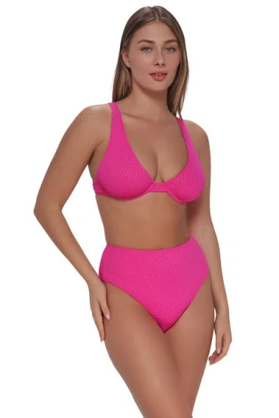 Pacifica By Sunsets Emery Underwire Bikini Swimsuit Top In Pink