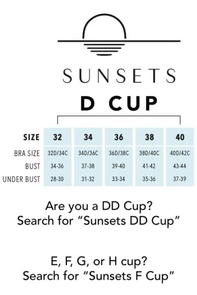 Sunsets Loretta Bandeau Bikini Swimsuit Top In Multi