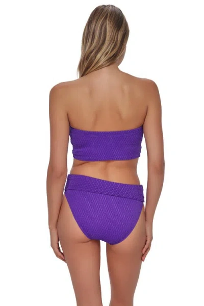Pacifica By Sunsets Shellie Tube Top Bikini Swimsuit In Purple