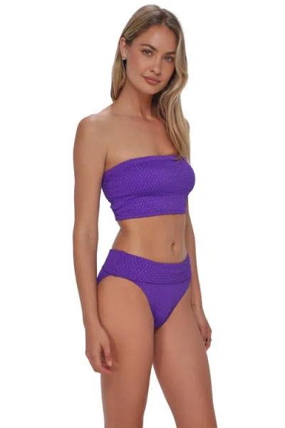Pacifica By Sunsets Shellie Tube Top Bikini Swimsuit In Purple