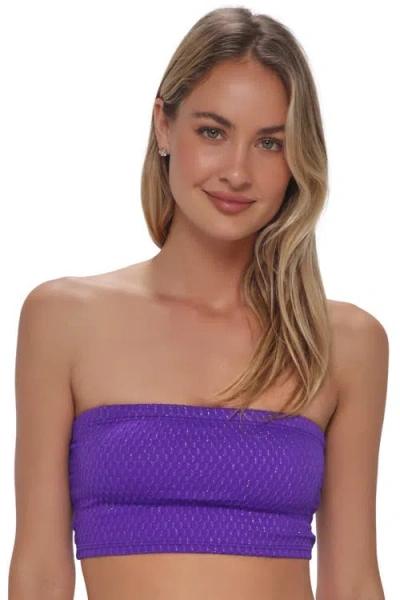 Pacifica By Sunsets Shellie Tube Top Bikini Swimsuit In Purple
