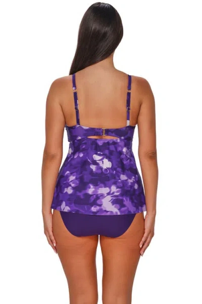 Sunsets Escape Tori Tankini Swimsuit Top In Brown