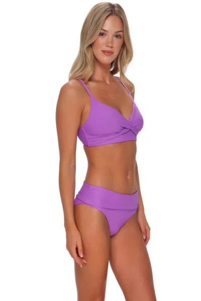 Sunsets Lyla Bralette Bikini Swimsuit Top In Pink