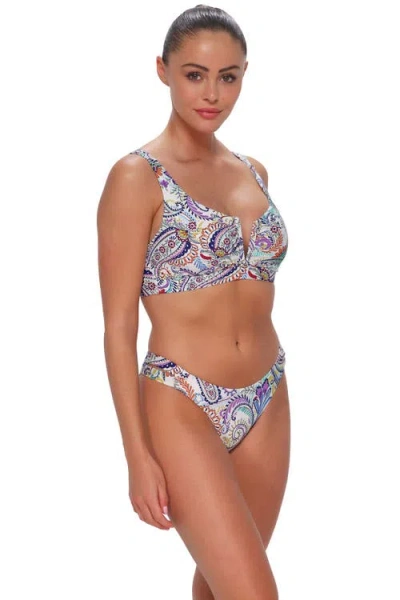 Sunsets Vienna V-wire Bikini Swimsuit Top In Pattern