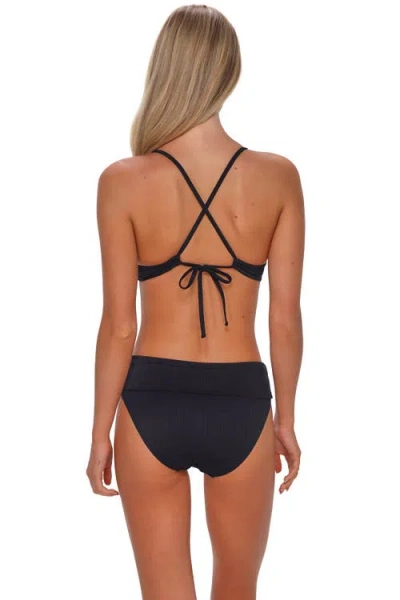 Sunsets Carrie Crossback Bikini Swimsuit Top In Black