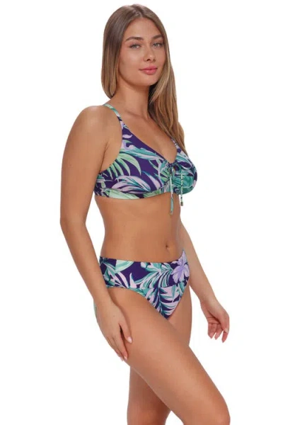 Sunsets Kauai Keyhole Bikini Swimsuit Top In Animal Print