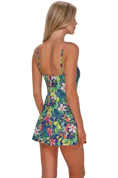Sunsets Naomi Swim Dress In Animal Print