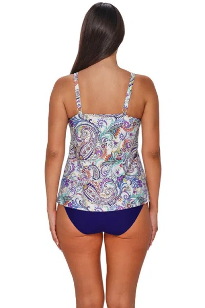 Sunsets Escape Jenna Tankini Swimsuit Top In Animal Print