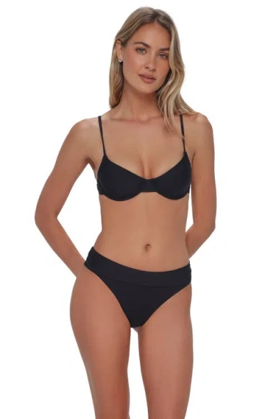 Swim Systems Jolene Underwire Bikini Swimsuit Top In Black