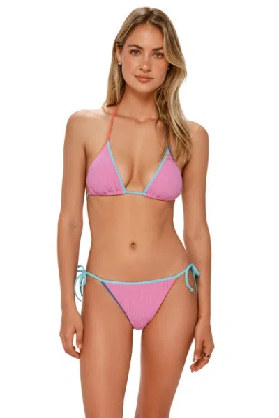 Swim Systems Kit Tie Side Bikini Swim Bottoms In Pink