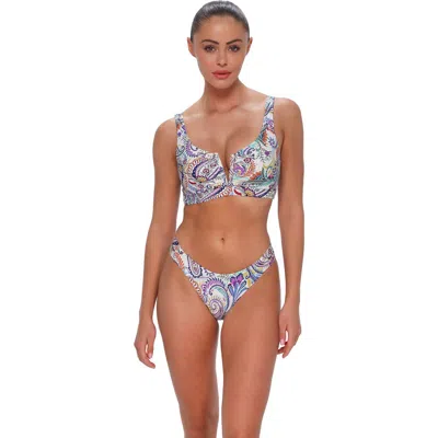 Sunsets Vienna V-wire Bikini Swimsuit Top In Multi