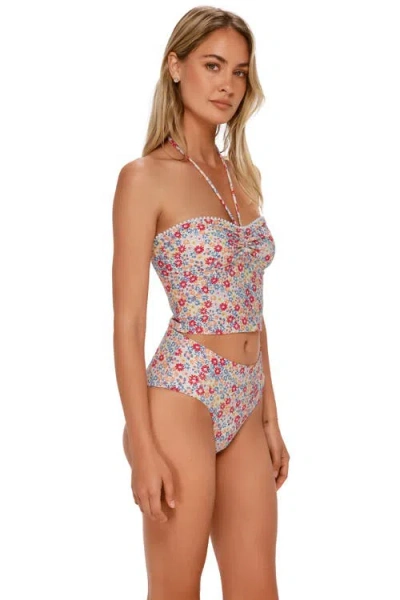 Swim Systems Laura Fold Over Bikini Swim Bottoms In Multi